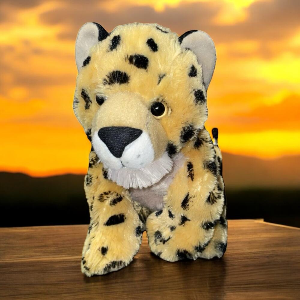 Wild Republic Cheetah Plush 12" Realistic Spotted Leopard Stuffed Animal Safari